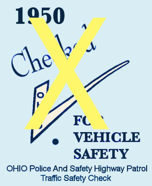 (image for) 1950 Ohio INSPECTION Sticker